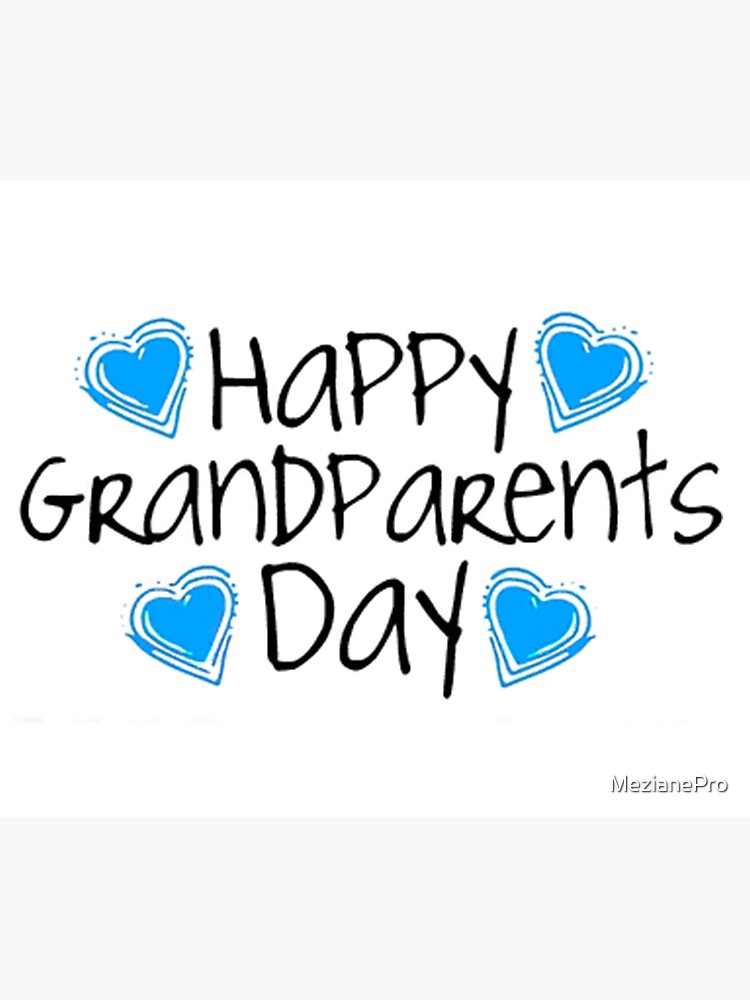 "National Grandparents Day" Canvas Print for Sale by MezianePro Redbubble