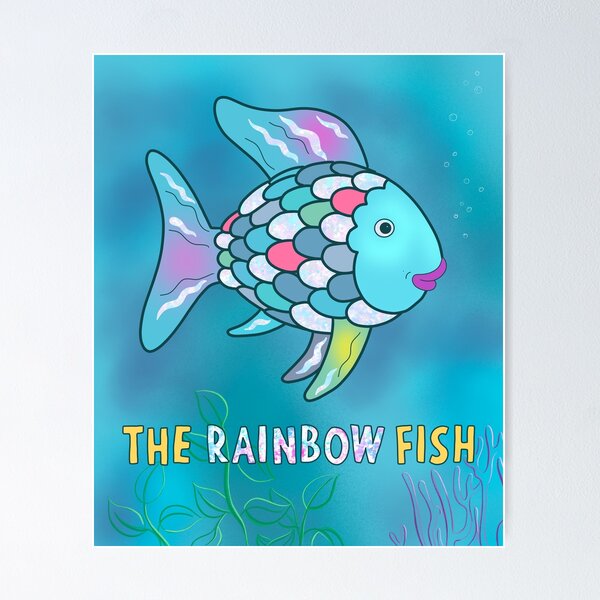 Vista previa del artículo con la obra «Diseño de océano de peces multicolores», diseñado y vendido por Sunny Collections.