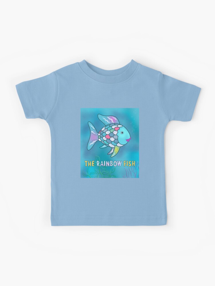  Toddler T-Shirt Ocean Fish with 6 Little Fish Ocean Sea Life  Cotton Ocean Boy & Girl Clothes Ocean Baby Funny Tee Aqua Blue Design Only  6 Months: Clothing, Shoes & Jewelry