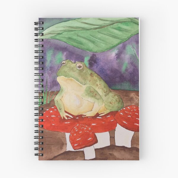 Item preview, Frog on some mushrooms designed and sold by Tigerfire42.