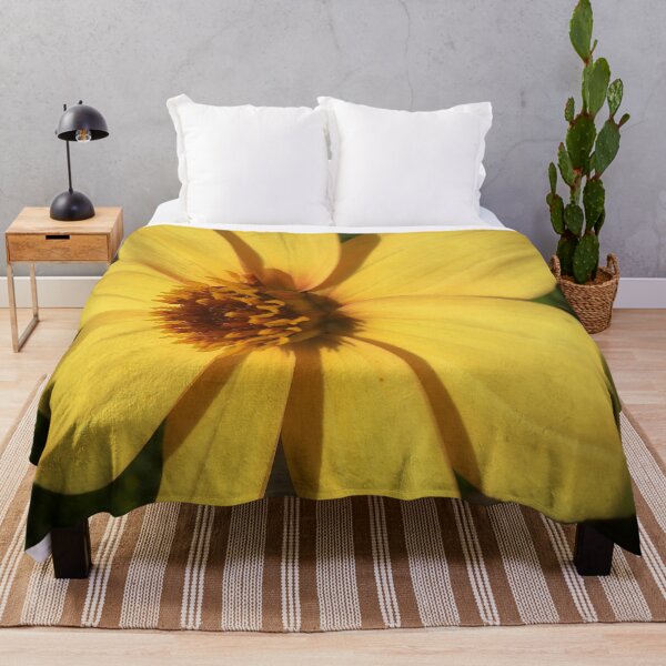 Item preview, Dahlia Happy Single Party Flower. Cheerful Bright Yellow Petals 065 designed and sold by Bees-n-Flowers.