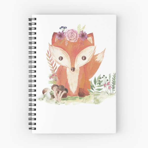Item preview, Woodland Baby Fox - Watercolor Cute Animal designed and sold by FunkyDragon.