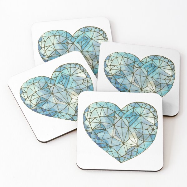Item preview, Heart of Glass Crystal Gemstone Jewel on White designed and sold by Cecilia Mok.