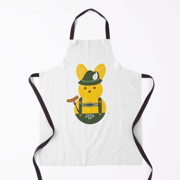 Item preview, German Sausage Eating Marshmallow Bunny designed and sold by Susan Says.