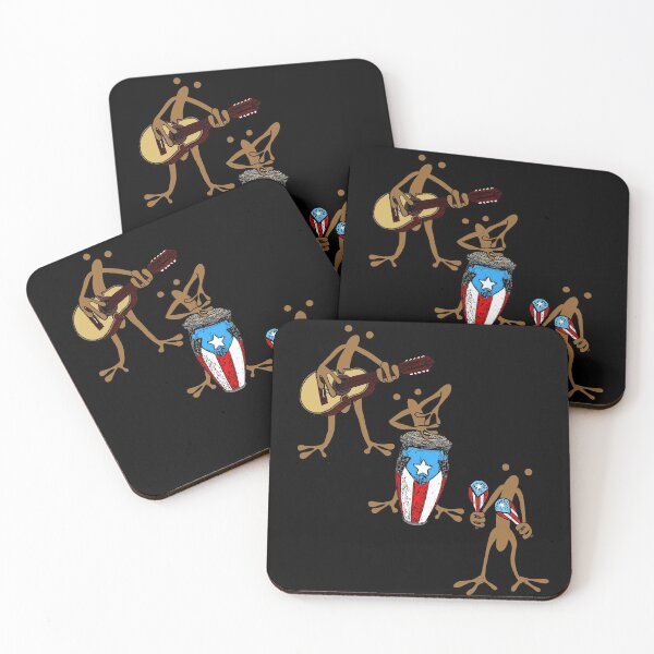 Item preview, Coquí Taíno Trio playing the Conga, Cuatro and Maracas  designed and sold by SoLunAgua ..