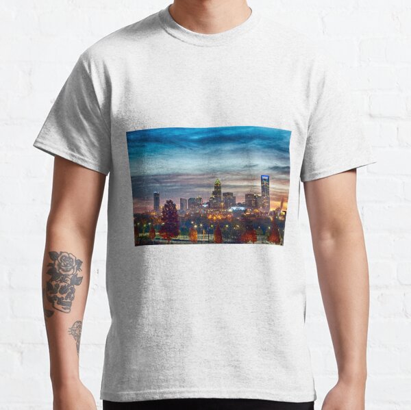charlotte north carolina skyline morning sunrise Classic T-Shirt