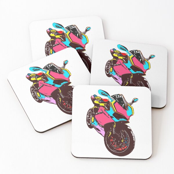Item preview, Cute Girly Big Bike Motorcycle Blue and Pink Color  designed and sold by Grafititee.