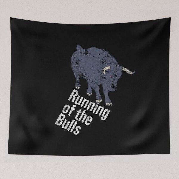 Item preview, Distressed Running of the Bulls Text - Bull - Tradition designed and sold by DeWinnes.