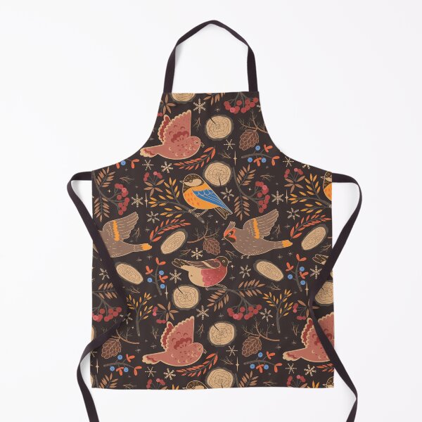 Item preview, Pattern with winter birds designed and sold by burbura.