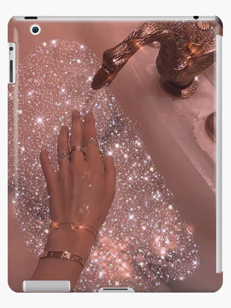 Aesthetic Vintage retro glam rose gold glittery water iPad Case & Skin  for Sale by samararibas