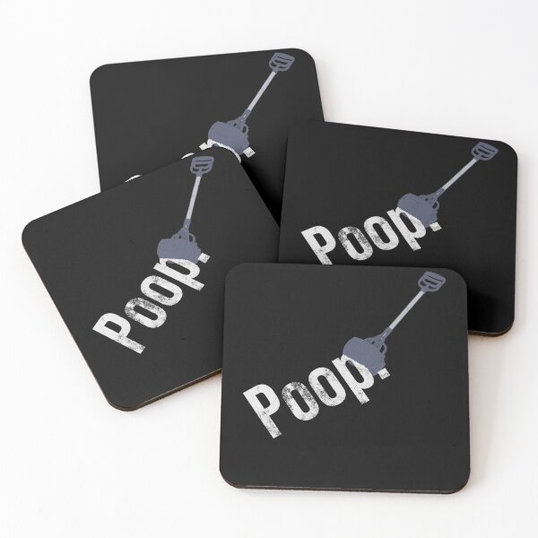 Item preview, Distressed Pooper Scooper - Grabbing Poop Text - Waste designed and sold by DeWinnes.