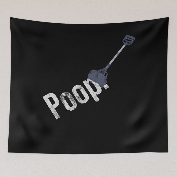 Item preview, Distressed Pooper Scooper - Grabbing Poop Text - Waste designed and sold by DeWinnes.