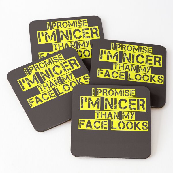 Item preview, I promise i'm nicer than my face looks designed and sold by Andreastore.