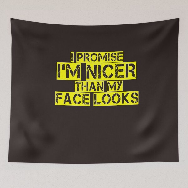 Item preview, I promise i'm nicer than my face looks designed and sold by Andreastore.