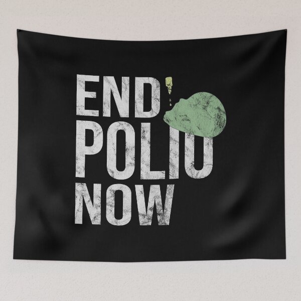 Item preview, Distressed Polio - End Polio Now - Poliovirus designed and sold by DeWinnes.