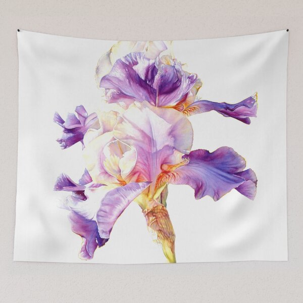 Item preview, Botanical Iris watercolor #3 designed and sold by Debbie Friis-Pettitt.