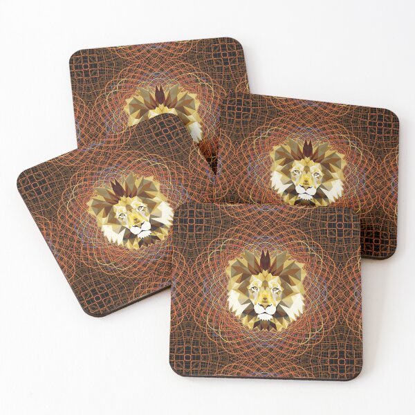 Item preview, Geometric Lion - Earth Roots designed and sold by NoMatterLab.