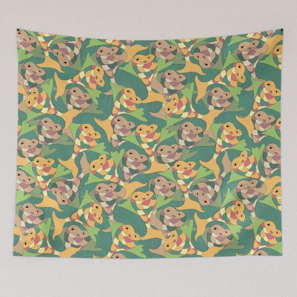 Item preview, sea adventure fish seamless pattern designed and sold by hutofdesigns.