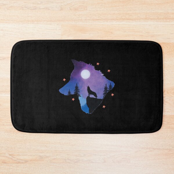 Item preview, T-shirt wolf Moon Shirt Wolf Moon tree sky Stars Shirt designed and sold by BoxHM.