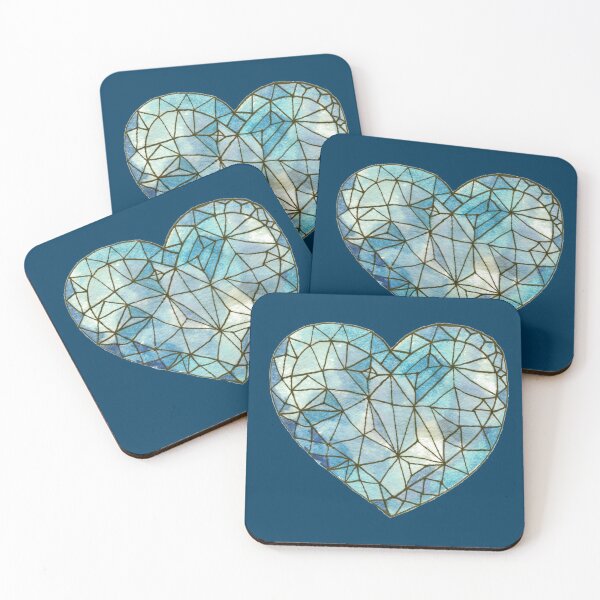 Item preview, Heart of Glass Crystal Gemstone Jewel {Blue/Navy} designed and sold by Cecilia Mok.