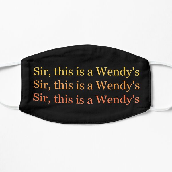 Sir This Is A Wendys T Shirt Mask By Houssinbol Redbubble