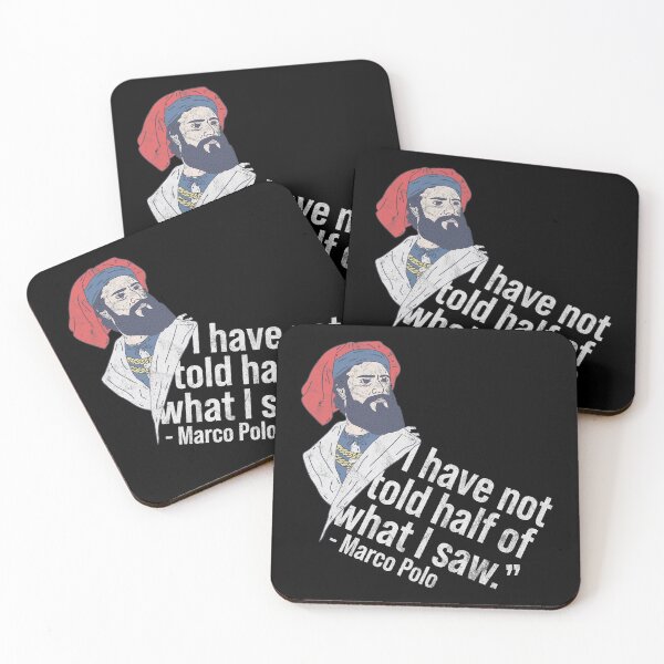 Item preview, Distressed Marco Polo Quote - Mosaic - Famous Trader designed and sold by DeWinnes.