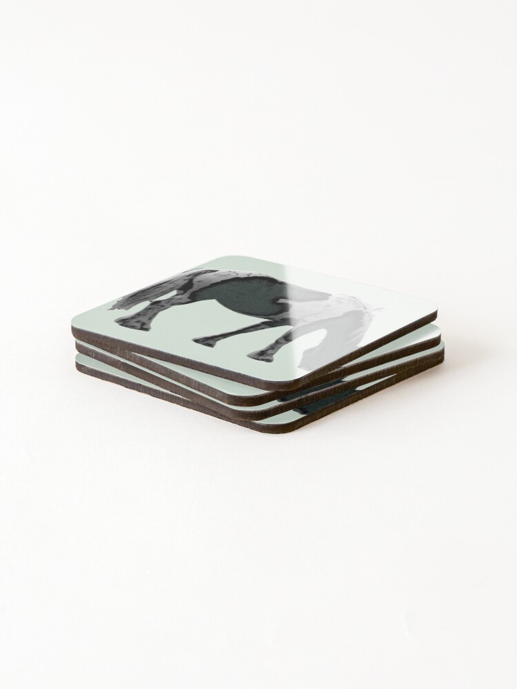Thumbnail 4 of 5, Coasters (Set of 4), Little Green Pony  designed and sold by DesignsofNote.