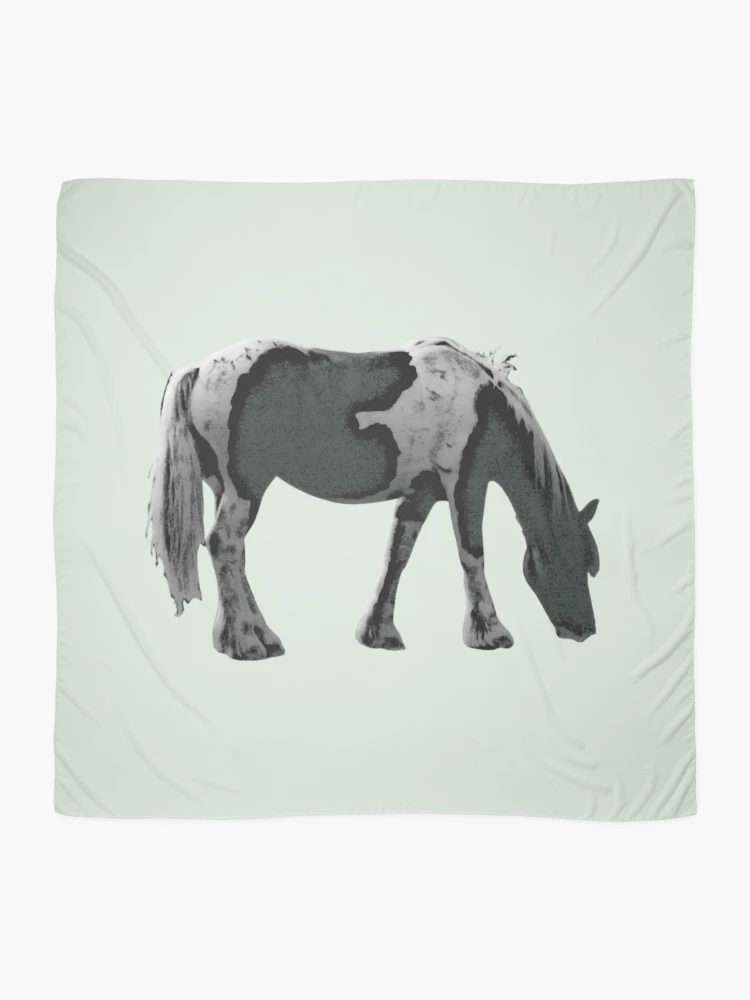 Thumbnail 2 of 3, Scarf, Little Green Pony designed and sold by DesignsofNote.