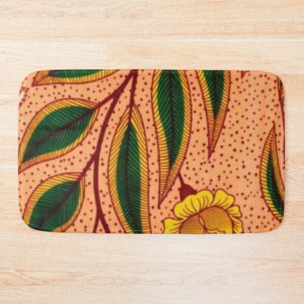 Item preview, Green Leaves African Wax Print designed and sold by africanvisuals.