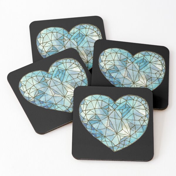 Item preview, Heart of Glass Crystal Gemstone Jewel {Blue/Black} designed and sold by Cecilia Mok.