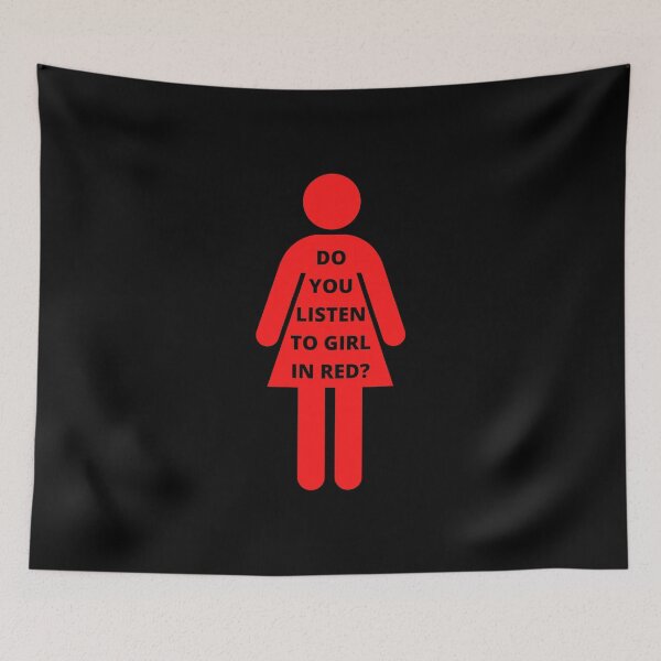 Item preview, Do you listen to girl in red? Sticker / pin / notebook / etc designed and sold by favoritefandom.