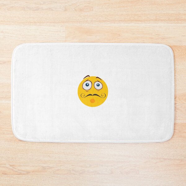 Item preview, Impressed wow emoji mustache face yellow designed and sold by greengoodnich.