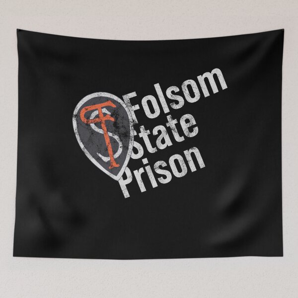 Item preview, Distressed Folsom Prison Pocket - Diagonal Text Symbol designed and sold by DeWinnes.