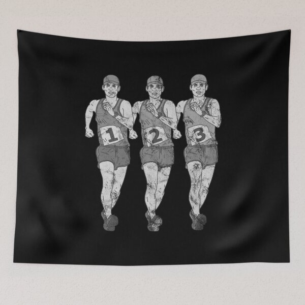 Item preview, Distressed Fast Walker - B&W Marathon Runners - Wogging designed and sold by DeWinnes.