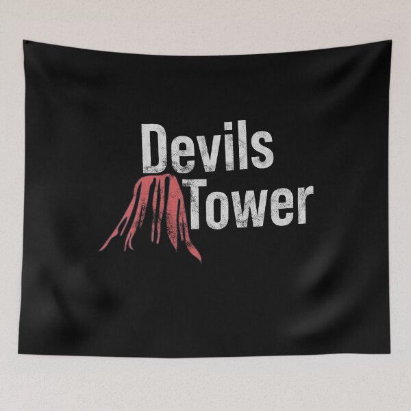 Item preview, Distressed Devils Tower - Bloody Logo - Geological - Alt Text designed and sold by DeWinnes.