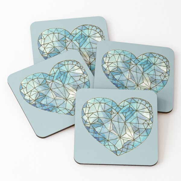 Item preview, Heart of Glass Crystal Gemstone Jewel {Blue/Robin} designed and sold by Cecilia Mok.