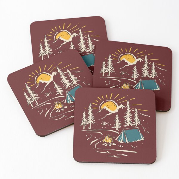 Aperçu de l'œuvre Camping au bord du ruisseau créée et vendue par Rakos-Merch.