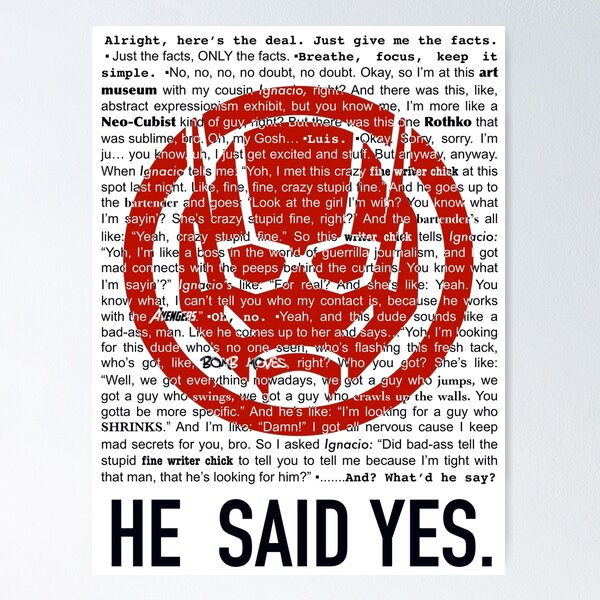 Item preview, Ant Man He Said Yes Luis Quote Crazy Stupid Fine Red designed and sold by Rocket Fox.