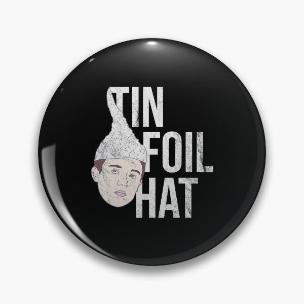 Item preview, Distressed Conspiracy Theorist - Tin-Foil Hat Kid Text - Hoax designed and sold by DeWinnes.