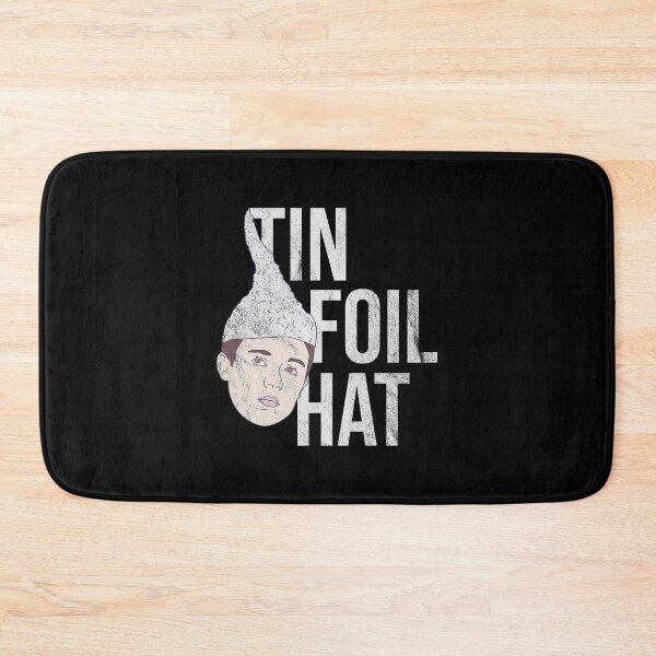 Item preview, Distressed Conspiracy Theorist - Tin-Foil Hat Kid Text - Hoax designed and sold by DeWinnes.