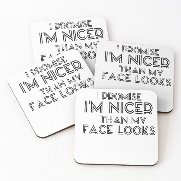 Item preview, I promise i'm nicer than my face looks designed and sold by Andreastore.