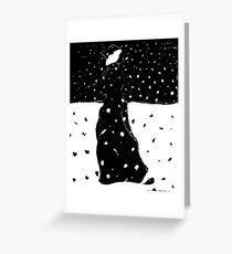 Snowy Stroll Greeting Card