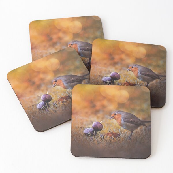 Item preview, Robin and Chestnut Cow in the Autumn Garden designed and sold by Kipcio.