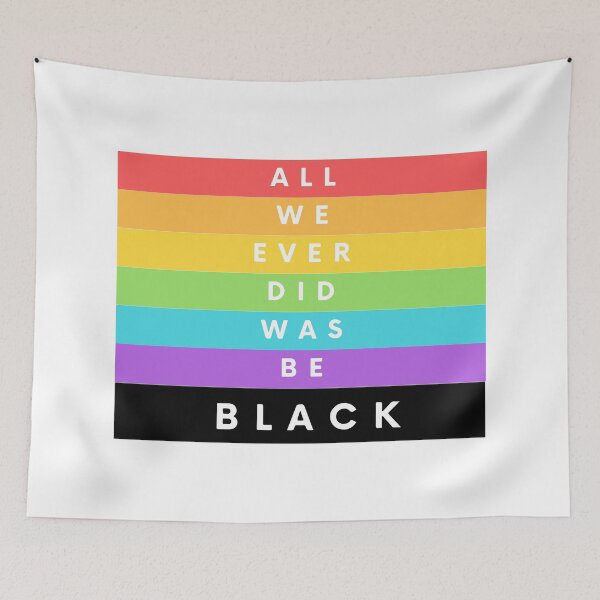 Item preview, All We Ever Did Was Be Black - color stripes designed and sold by mayankg1100.