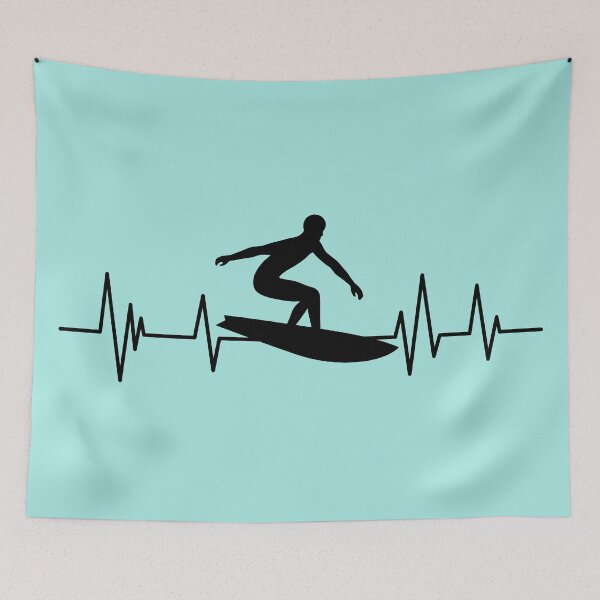 Item preview, surfer heartbeat surfing lover  designed and sold by ELmezz.