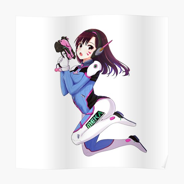 Overwatch anime fan art Poster