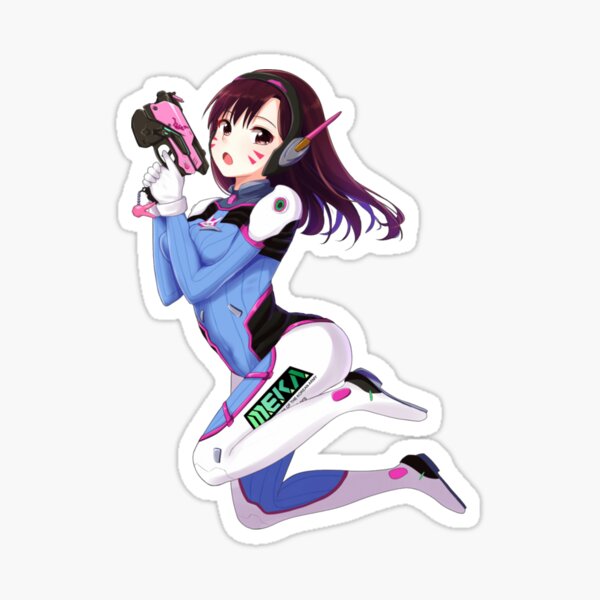Overwatch anime fan art Sticker