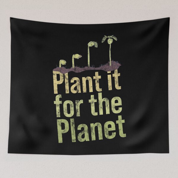 Item preview, Distressed Botany - Plant it for the Planet - Environmental designed and sold by DeWinnes.