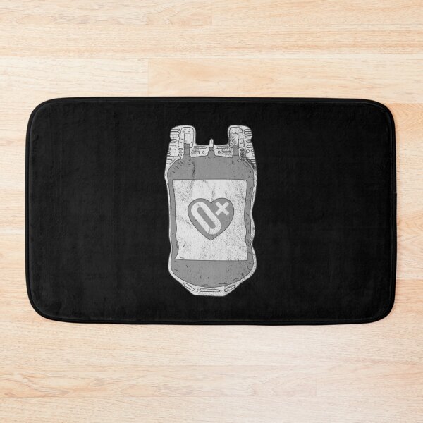 Item preview, Distressed Blood Donation - B&W O+ Blood Type Blood Bag designed and sold by DeWinnes.