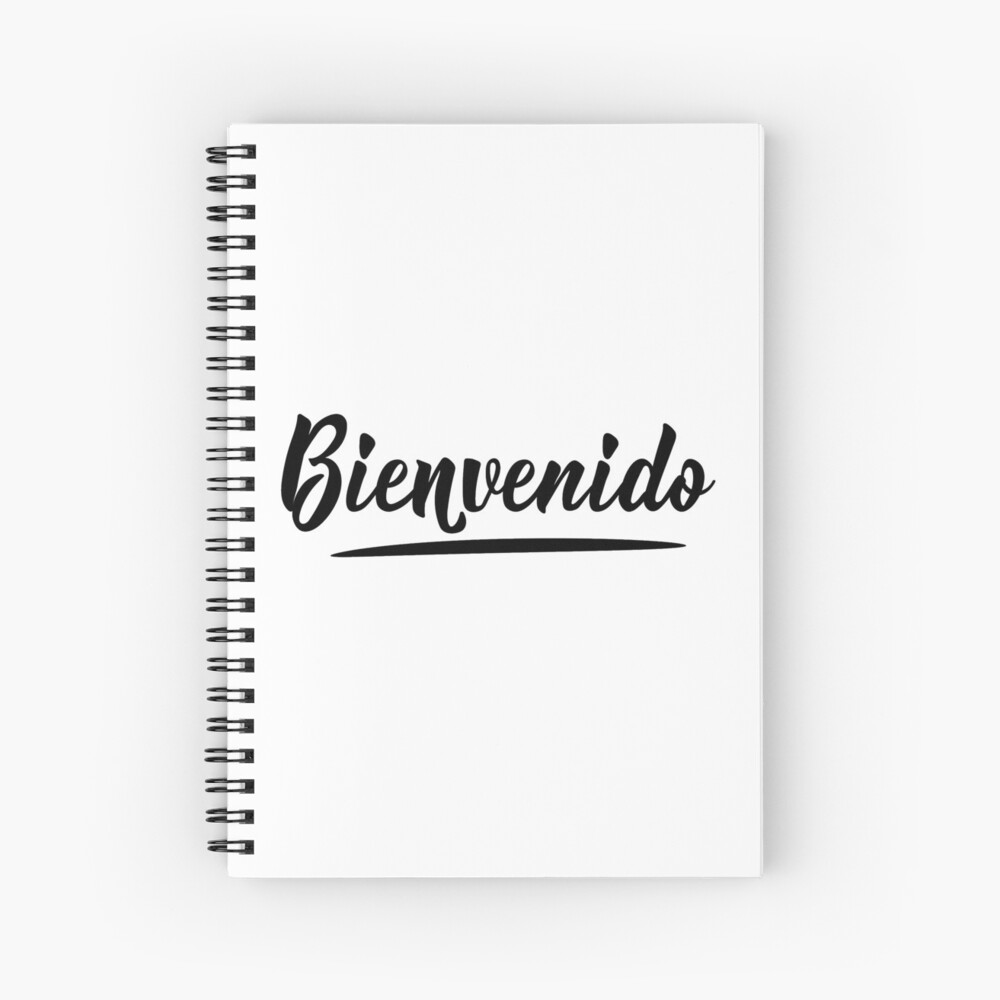 Bienvenida calligraphy spanish translation Vector Image
